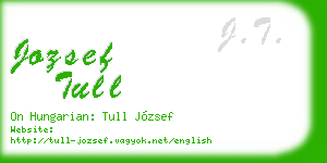 jozsef tull business card
